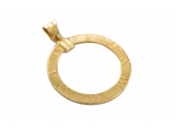 Beautiful 14k Gold Roman Numeral Pendant