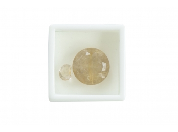 WOW! Approximately 16.00 CT 18MM Round Rutilated Quartz