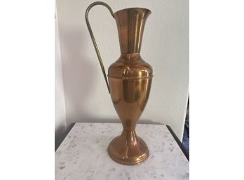 Lovely Decorative Copper Pitcher With Brass Handle