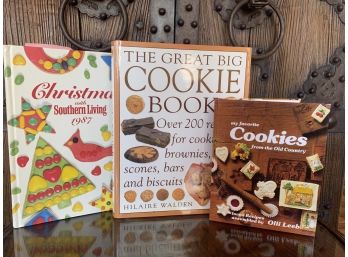 Great Grouping Of Dessert Cookbooks Including The Great Big Cookie Book & Southern Living Christmas