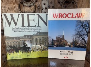 Pair Of Coffee Table Books From Eastern Europe Including Wroclaw & Hausner Wien