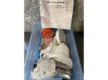 KitchenAid Countertop Collection Of Attachments And Accessories In Tote