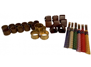 Collection Of Napkin Rings And Chopsticks