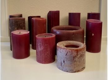 Collection Of Lightly Used Purple Shades Candles
