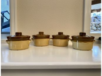 Set Of 4 Vintage Granville French Onion Soup Bowls