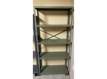 Green Metal Shelf Unit