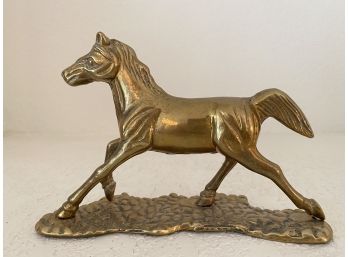Solid Brass Horse Statue Figurine