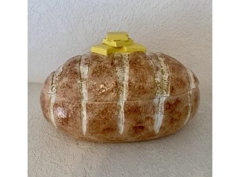 1980's Bread Loaf Container With Lid By California Pottery