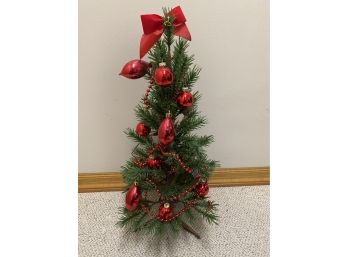 Small Decorated Pre- Lit Christmas Tree