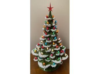 Vintage Ceramic Arnels Christmas Tree W/ Lights