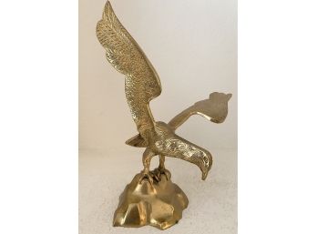 Solid Brass Eagle Sculpture