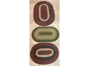 3 Oval Braided Rugs