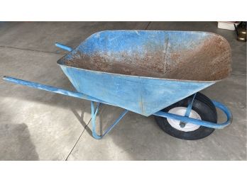 Vintage Metal Wheelbarrow