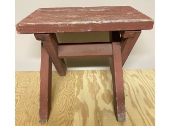1 Wood Picnic Bench- Red Stain