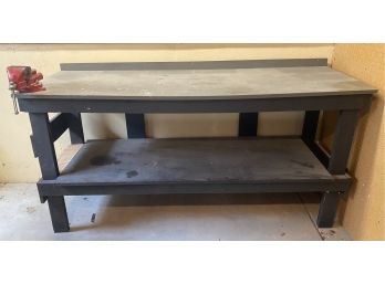 Wood Work Bench With Vice