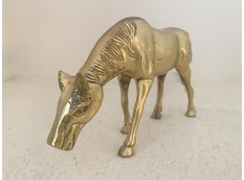 Mid Century Modern Solid Brass Horse Figure