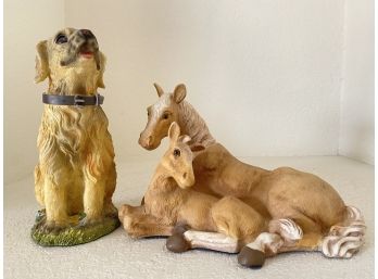 Grouping Of 2 Animal Figurines