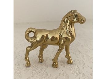 Mid Century Modern Miniature Brass Horse