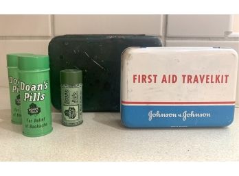 Lot Of Vintage Tin Containers