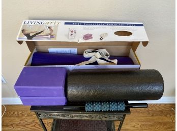 Living Arts Yoga Mat, Blocks And Foam Roller