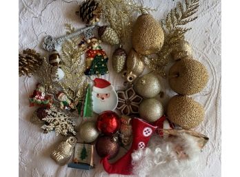 Great Grouping Of Festive Christmas Ornaments