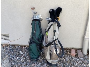Lot Of  Womens Golf Clubs And Caddies