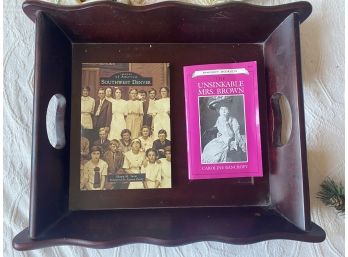 Great Pair Of Historic Denver Books On Decorative Tray Including Images Of America Southwest Denver By Snow