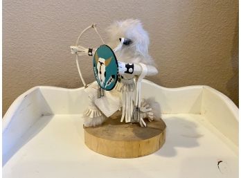 Buffalo Warrior Navajo Made Kachina Doll