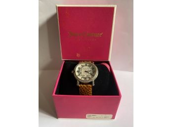 Great Juicy Couture Watch With Leather Strap New In Pink Box