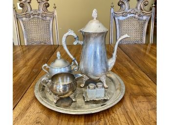 Vintage International Silver Company Silver Plated Tea Set