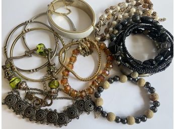 Huge Grouping Of Bangles And Bracelets