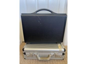 Pair Of Two Locking Hardshell Briefcases Including Samsonite
