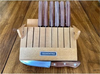 Tramontina Steak Knives With Block