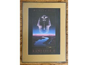 Stars Of The Pharaohs Ramesses II North American Tour Poster Framed
