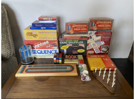 Large Collection Of Vintage Card And Board Games
