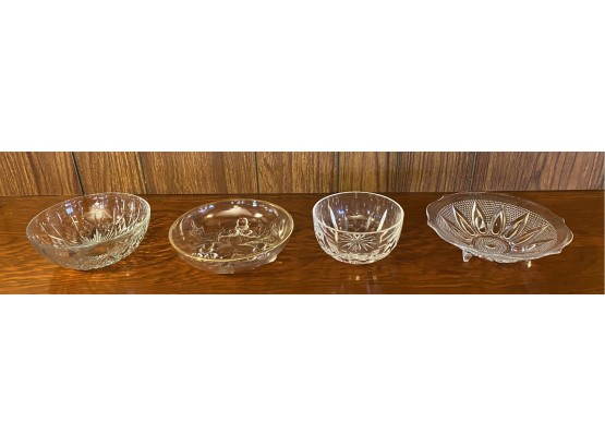 4 Small Vintage Candy Bowls