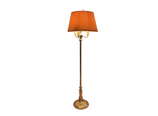 Tall Floor Lamp With Pleated Shade