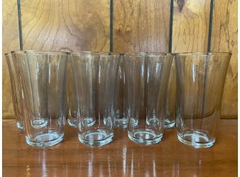 Heavy Duty Libbey Glass Company Tall Drinking Glasses Set Of 7
