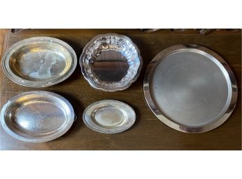 Silver Platters And Dishes
