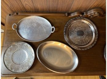 Collection Of Silver Platters