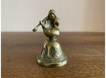 Vintage Brass Bell Woman Cooking