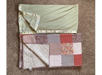 Home Classics Queen/ Full Quilt And Green Charter Club Blanket