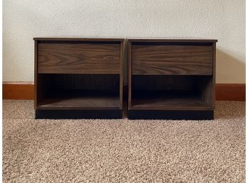 Pair Of Nightstands With Drawers