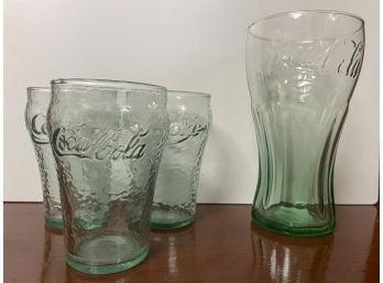 A Set Of Four Coca Cola Glassware Pieces