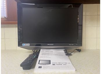 Sharp 19in LC-19DV12U TV With Stand And Remote
