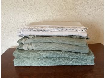 Grouping Of 3 Cotton Blend Lightweight Blankets