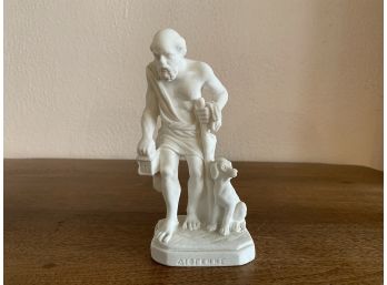 Small Porcelain Figure With Greek Writing