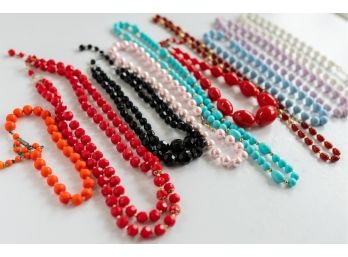 A Great Grouping Of Vintage Beaded Necklaces