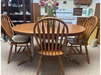 Lovely Farmhouse Style Kitchen Table Sandy By Walter Of Wabash With Four Chairs