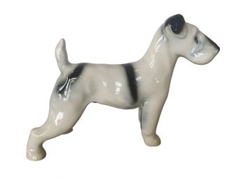 Beatufiul Porcelain Antique Airedale Terrier